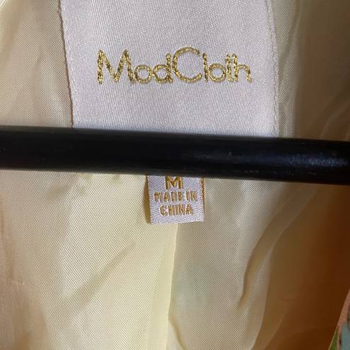 Modcloth  Profound Pizazz Cornation Grandmacore  Cottagecore Trench Coat Size M