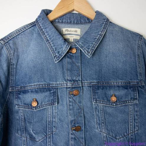 Madewell NEW  The Jean Jacket in Pinter Wash, 2X