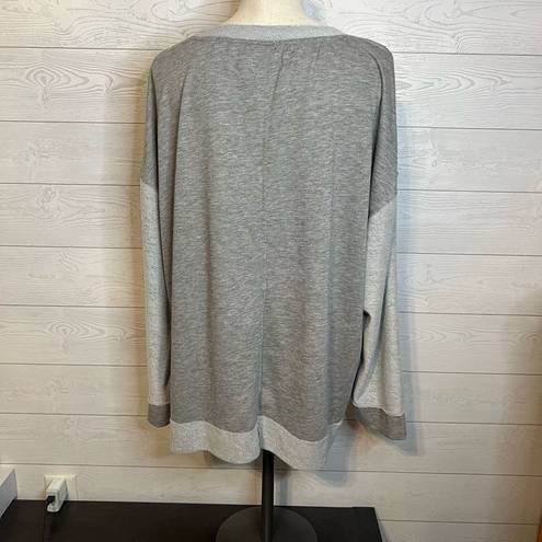 Edge Meri Skye gray raw  sweatshirt Size  2X