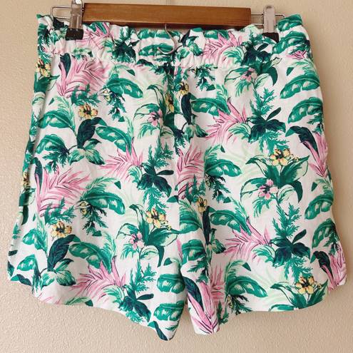 The Loft NWT Fluid Pull On Shorts in Botanical