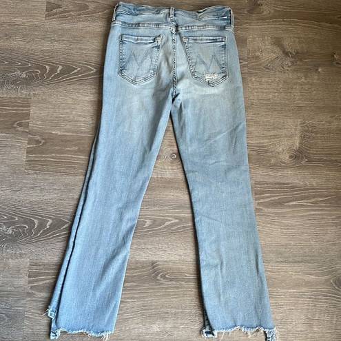 MOTHER The Insider Crop Step Chew Jeans Size 27