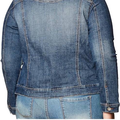 Lee  Modern Series Holden Dark Wash Denim Button Up Jean Jacket Side Small NWT