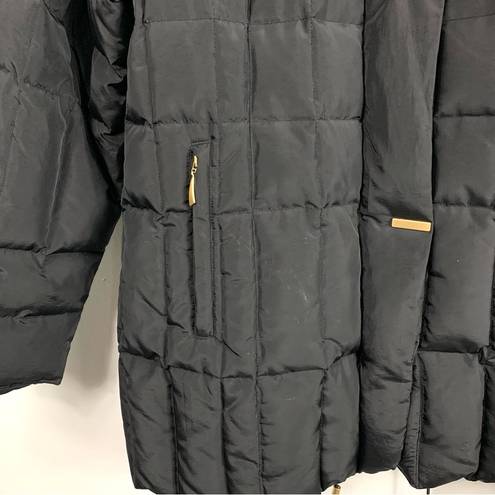 Liz Claiborne  Black Puffer Adjustable Waist Jacket