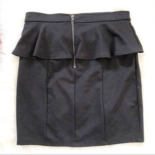 American Eagle  Black Peplum Pencil Skirt