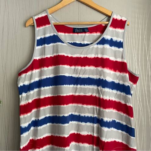 Krass&co D& Beach Cpverup Dress Red White Blue Swim Cover Casual Dress Pocket Lounge XL