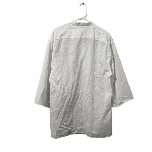 The Row  Omao Oversized Cotton-voile Tunic Ivory Women's Size M Casual Relaxed