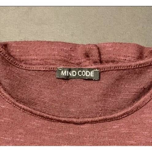 Mind Code  Women’s Maroon Pullover Sweater L‎ EUC