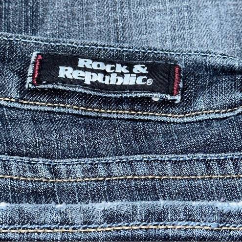 Rock & Republic  Women’s Size 26 Medium Blue Wash Roth Boot Cut Jeans