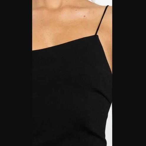 Petal and Pup  Zahra Black Midi Side Slit Dress 6