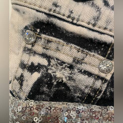 Daytrip  Blingy Sequin Jean Shorts