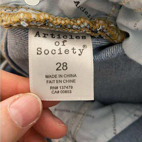 Articles of Society  High Waisted Denim Shortie Size 28