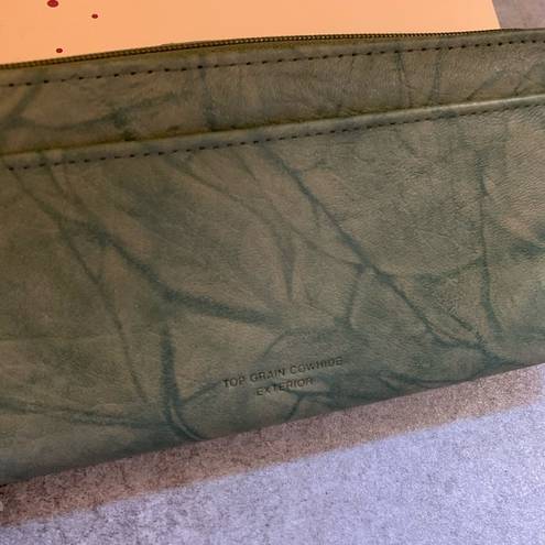 Burton New Vintage  Cowhide Leather Green leather wallet