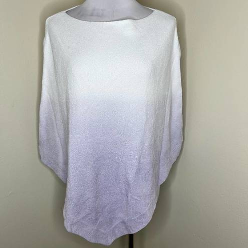 Barefoot Dreams NWT  Ocean Breeze Poncho Ombre Violet Cozy Chic Ultra Lite Winter