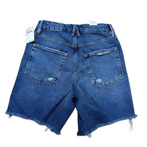 Good American  Denim Indigo154 Bermuda Shorts US 2/26