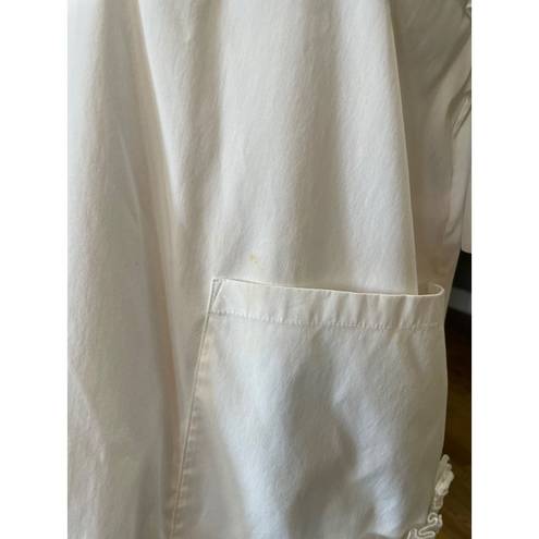 Jason Wu  Oversized Ruffle Shirt White Womens Size Small