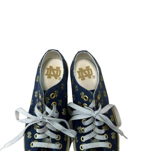 The Row  One Notre Dame Blue Gold Sneakers Unisex Men's 6 Women's 7.5