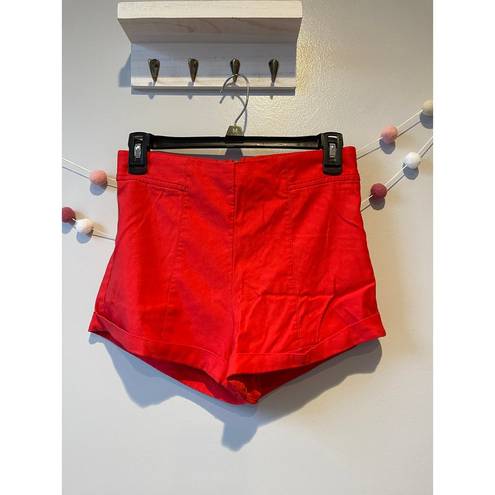 Poetry  Lipstick Red Pull On Sexy Pin Up Style Shorts