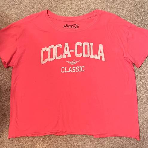 Coca-Cola Vintage “ Classic” Cropped Short Sleeve Graphic T-Shirt