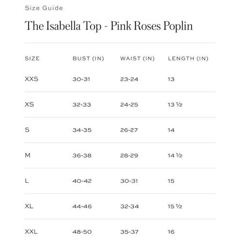 Hill House  The Isabella Top in Pink Roses—Size XS