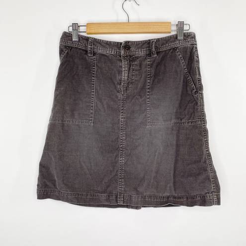 The North Face  Gray Corduroy Mini Skirt Fall Everyday Basic Womens Size Small