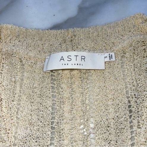 ASTR  THE LABEL | S Wrap Front Pointelle Cream Sweater