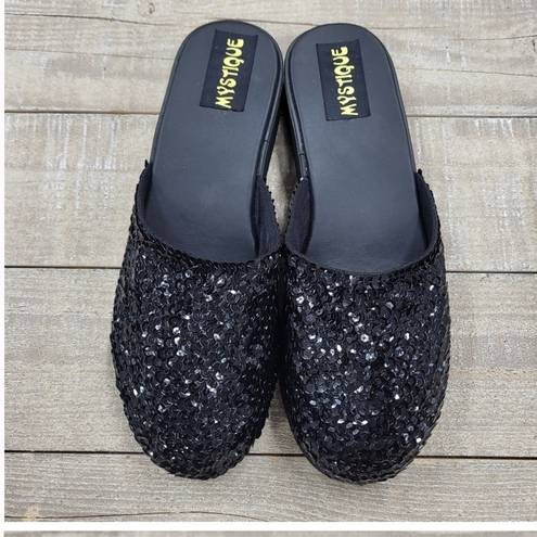 Mystique Boutique Mystique black sequins slip on  size 6