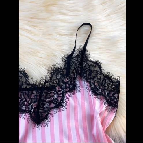 Boutique Pink & Black, Striped, Pajama Set