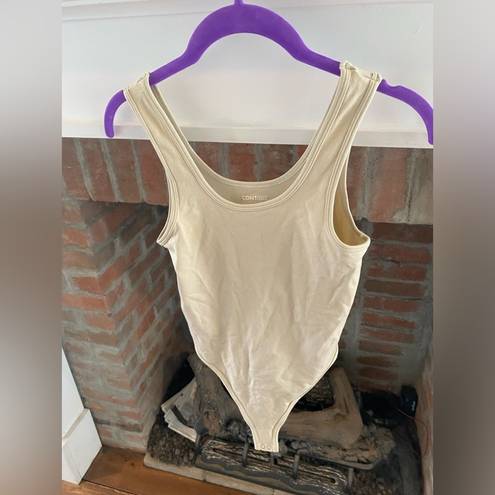 PacSun Contour by  Banana Colored Tightening Bodysuit size Small Snaps