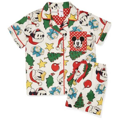 Peter Alexander Mickey Mouse Christmas pattern short pj set size S