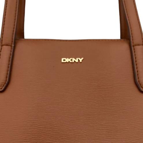 DKNY  Purse Womens Medium Size Brown Shoulder Bag Vegan Leather Handbag Office