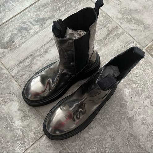 ma*rs NEW èll Zuccone Boots in Laminated Leather, New w/o Box Retail $1,278