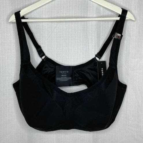 Torrid  Black Sports Bra 46DDD New‎