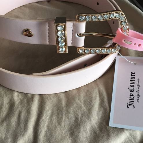 Juicy Couture  Pink Blush Belt w Rhinestones XL