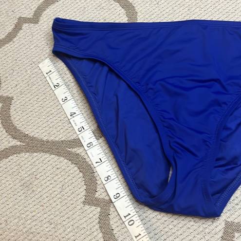 La Blanca  solid blue full coverage bikini bottoms