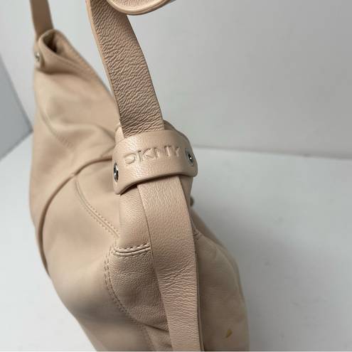 DKNY  peach/nude leather shoulder bag