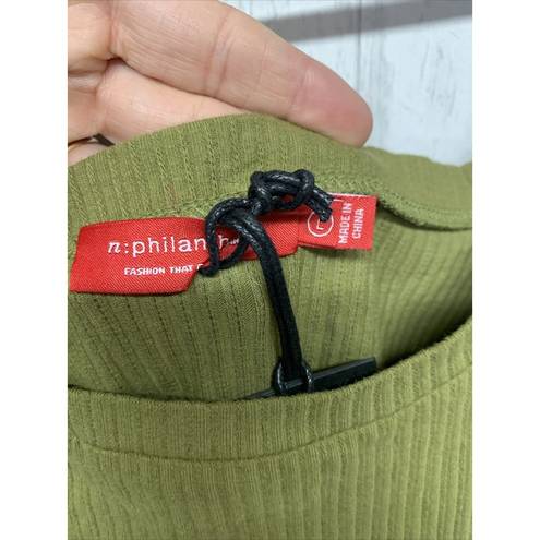 n:philanthropy Womens Size L  Langley Body Suit Olive NWT