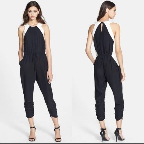 Parker NWT  Kaysha Cropped Silk Jumpsuit size Small