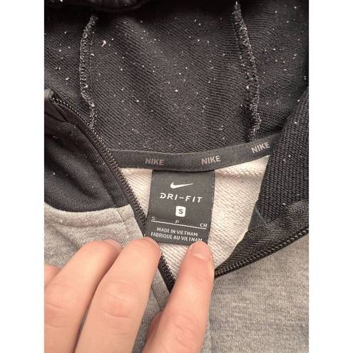 Nike Small Gray And Black Zip Up Hoodie Read Description