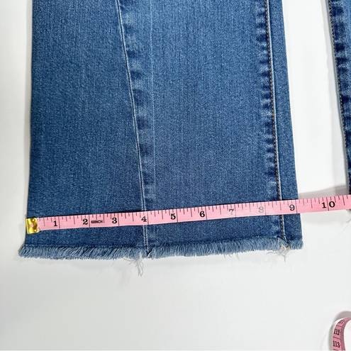 Pilcro  High Rise Flare Jeans Raw Hem Size 31