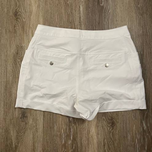 Zyia Active White Not Just A Trail Shorts