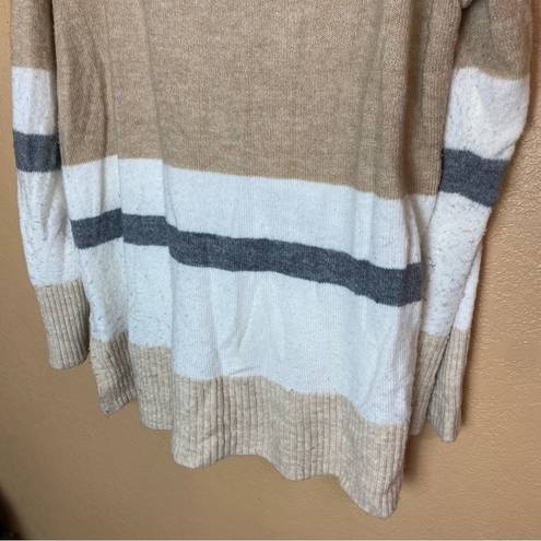 DKNY stripe Cowl Neck Sweater Size XL