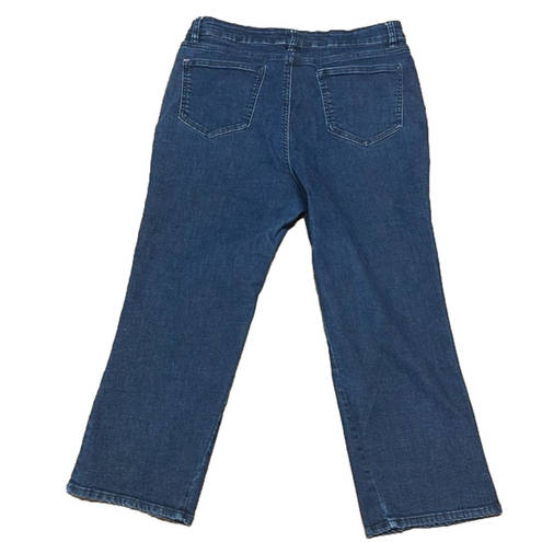 Isaac Mizrahi Live Reg True Denim Straight Leg Jeans w/ Inset Size 14P