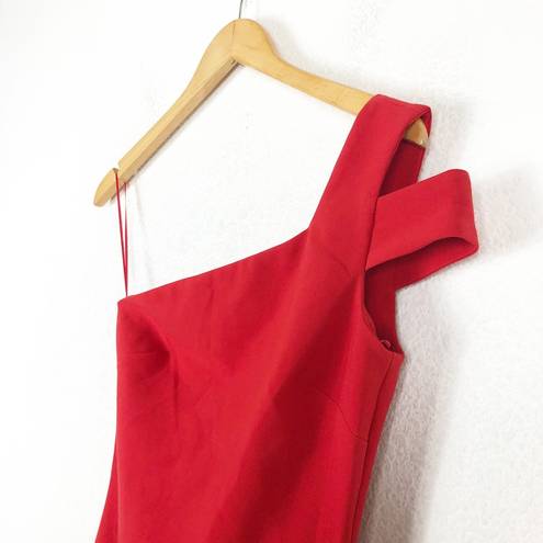 Likely NWT  Packard Dress Size 0 Red One Shoulder Knee Length Cocktail