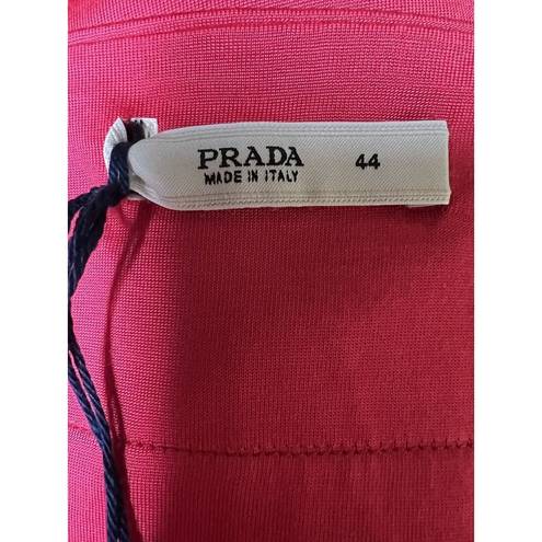 Prada  Pleated Front Panel A-Line Skirt Pink Women’s Size 44IT/US8