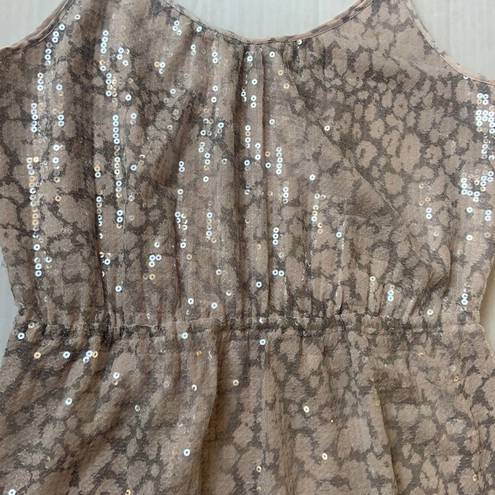 Rebecca Taylor  Leopard Print Sequins Cocktail Party 70’s Women’s Size 10