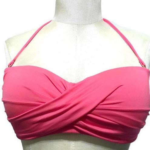 Mossimo Supply Co Watermelon Pink Twist Bikini Top