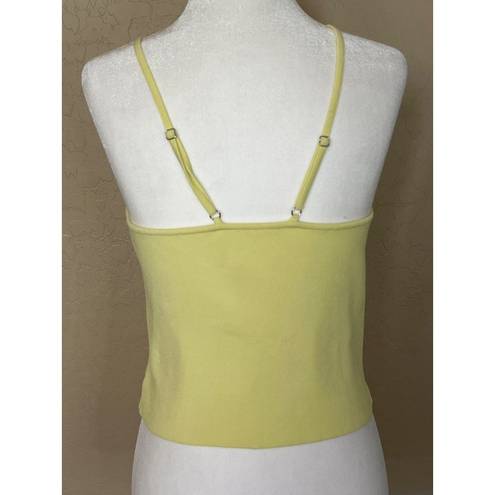 ALC Frank A.L.C. Ava Sleeveless Tank Top in Lemon Large Womens Knit