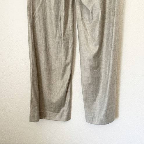 St. John  Gray Wide Leg Dress Pants With Belt 6