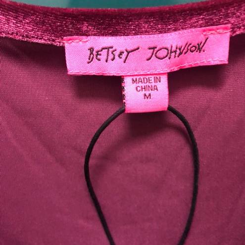 Betsey Johnson NWT  VELVET DRESS