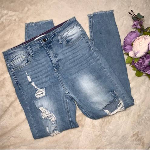 Cello High Rise Distressed Jeans Size 7